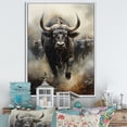 thumbnail image 1 of Designart "Migration of African Wildebeests I" African Floater Framed Canvas Art Print, 1 of 7