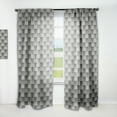 thumbnail image 1 of Designart 'Mimimal Monochrome Design I' Mid-Century Modern Curtain Panel, 1 of 5