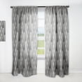 thumbnail image 1 of Designart 'Mimimal Monochrome Design II' Mid-Century Modern Curtain Panel, 1 of 5