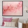 thumbnail image 1 of Designart "Minimal Abstract River In Gold And Pink II" Fuschia Floater Framed Wall Decor, 1 of 5