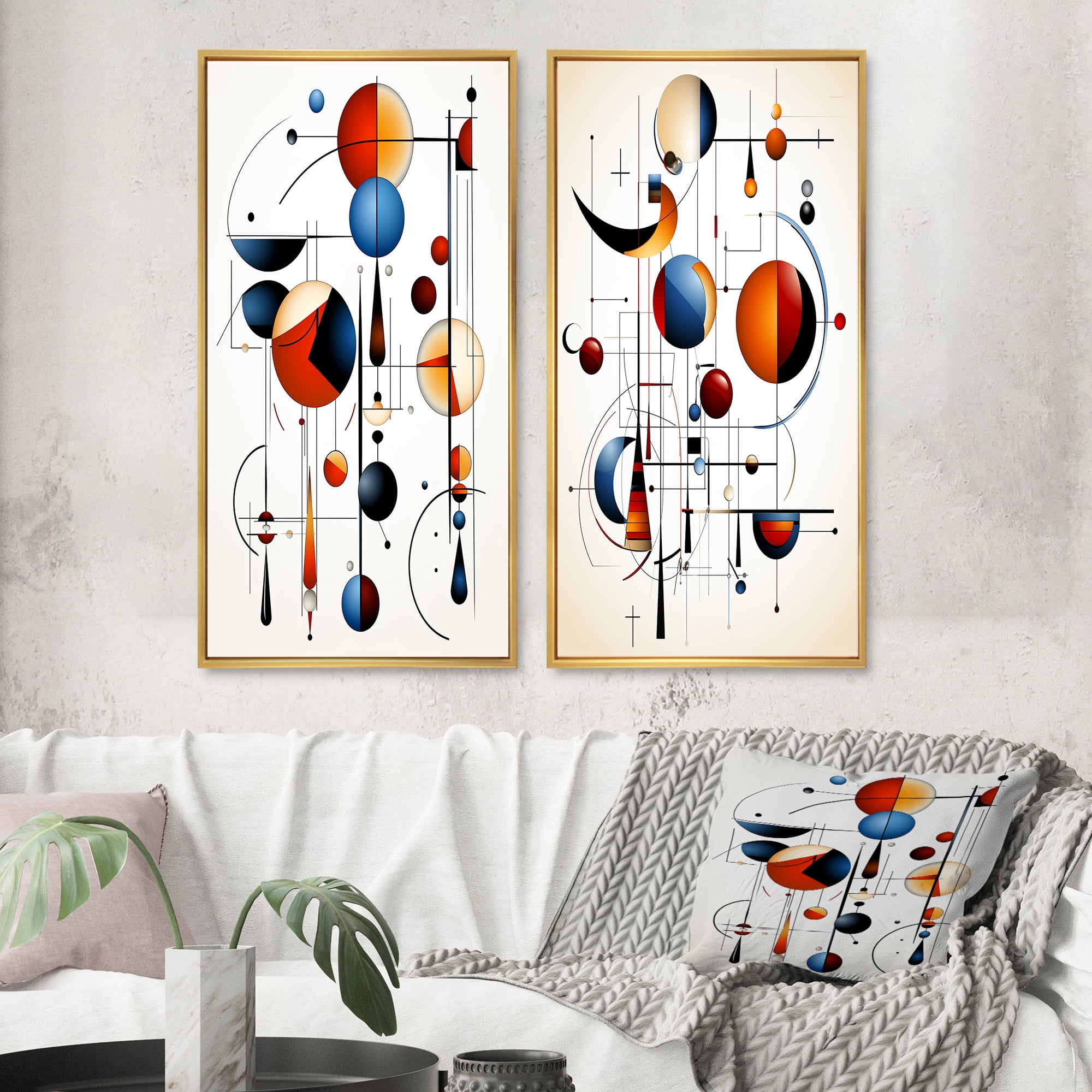 Designart "Minimal Geometry Mystery Source Codes IV" Modern Geometric ...