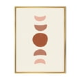 thumbnail image 1 of Designart 'Minimal Moon Phases On White' Modern Framed Canvas Wall Art Print, 1 of 5