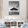 thumbnail image 1 of Designart "Minimalism Beach Sand Scenery" Coastal Beach Sand Floater Framed Wall Art Prints, 1 of 5