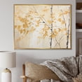 thumbnail image 1 of Designart "Minimalism Moment With Golden Bamboo" Bamboo Floater Framed Wall Art Prints, 1 of 5