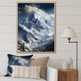thumbnail image 1 of Designart "Minimalism Winter Mountains Summit painting III" Cottage Floater Framed Canvas Print, 1 of 7