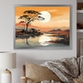 thumbnail image 1 of Designart "Minimalist And Charming African Landscape I" Africa Picture Framed Canvas Wall Art, 1 of 5