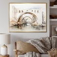 thumbnail image 1 of Designart "Minimalist Archway Grey Bridge II" Architecture Floater Framed Canvas Print, 1 of 7