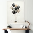 thumbnail image 1 of Designart "Minimalist Balloon Rendition" Hot Air Balloon Canvas Wall Art, 1 of 7