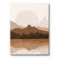 thumbnail image 1 of Designart ' Minimalist Brown Terracotta Landscape ' Modern Canvas Wall Art Print, 1 of 4