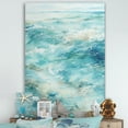 thumbnail image 1 of Designart "Minimalist Charm Of Oceanic Waves II" Ocean Wall Art Living Room, 1 of 7