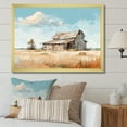 thumbnail image 1 of Designart "Minimalist Charm Of The Barn" Barn Picture Framed Wall Art Living Room, 1 of 5