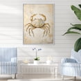 thumbnail image 1 of Designart "Minimalist Crab Artwork II" Crab Floater Framed Wall Art Prints, 1 of 5