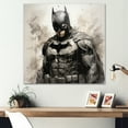 thumbnail image 1 of Designart "Minimalist Depiction Of Superheroes In Darkness" Superheros Wall Decor, 1 of 7