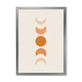 thumbnail image 1 of Designart 'Minimalist Different Moon Phases' Modern Framed Art Print, 1 of 4