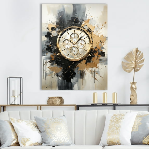 Designart "Minimalist Elegance In Timepieces" Watches Wall Art Living Room