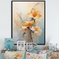 thumbnail image 1 of Designart "Minimalist Exotic Birds Floral Scene" Birds Of Paradise Floater Framed Canvas Wall Art, 1 of 5