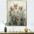 thumbnail image 1 of Designart "Minimalist Fantasy Realms" Fairies Floater Framed Wall Art Living Room, 1 of 5