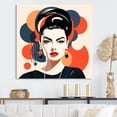 thumbnail image 1 of Designart "Minimalist Fashion Portrait Frida's Essence I" Fashion Wall Art - Glam Black Woman Mexican Living Room Canvas Art, 1 of 6