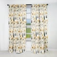 thumbnail image 1 of Designart "Minimalist Fern Serenity III" Floral Blackout Curtain Panels, 1 of 4