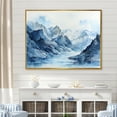 thumbnail image 1 of Designart "Minimalist Glacier In Greenland" Glacier Floater Framed Canvas Prints, 1 of 5