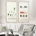 thumbnail image 1 of Designart "Minimalist Golf Tees V" Golf Framed Wall Art Set Of 2 - Green Sports Framed Canvas Set For Living Room Decor, 1 of 7
