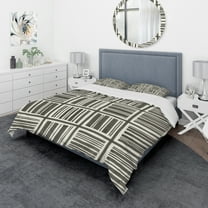 Designart 'Minimalist Graphics I' Geometric Duvet Cover Set