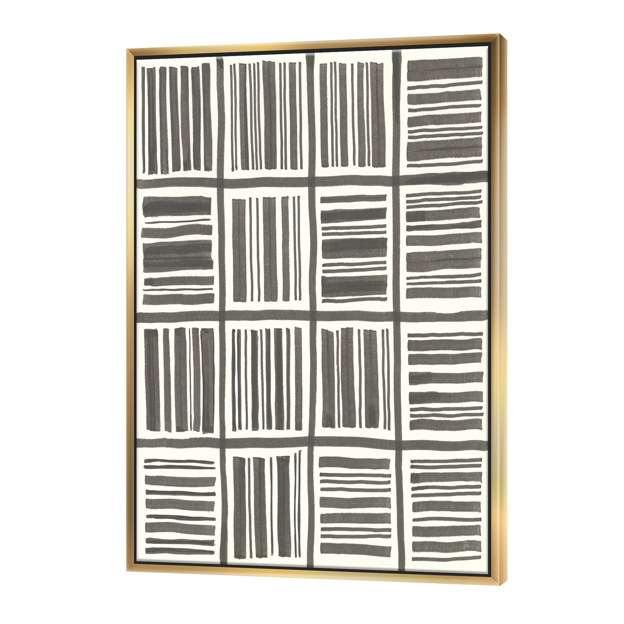 Designart ' Minimalist Graphics I ' Transitional Framed Canvas
