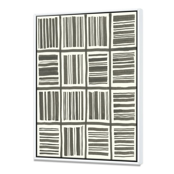 Designart ' Minimalist Graphics I ' Transitional Framed Canvas