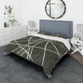 thumbnail image 1 of Designart 'Minimalist Graphics II' Geometric Duvet Cover Set, 1 of 4