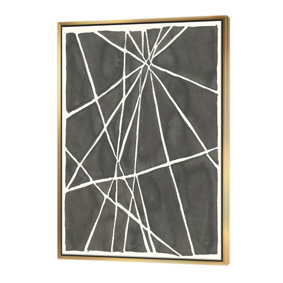 Designart ' Minimalist Graphics II ' Transitional Framed Canvas