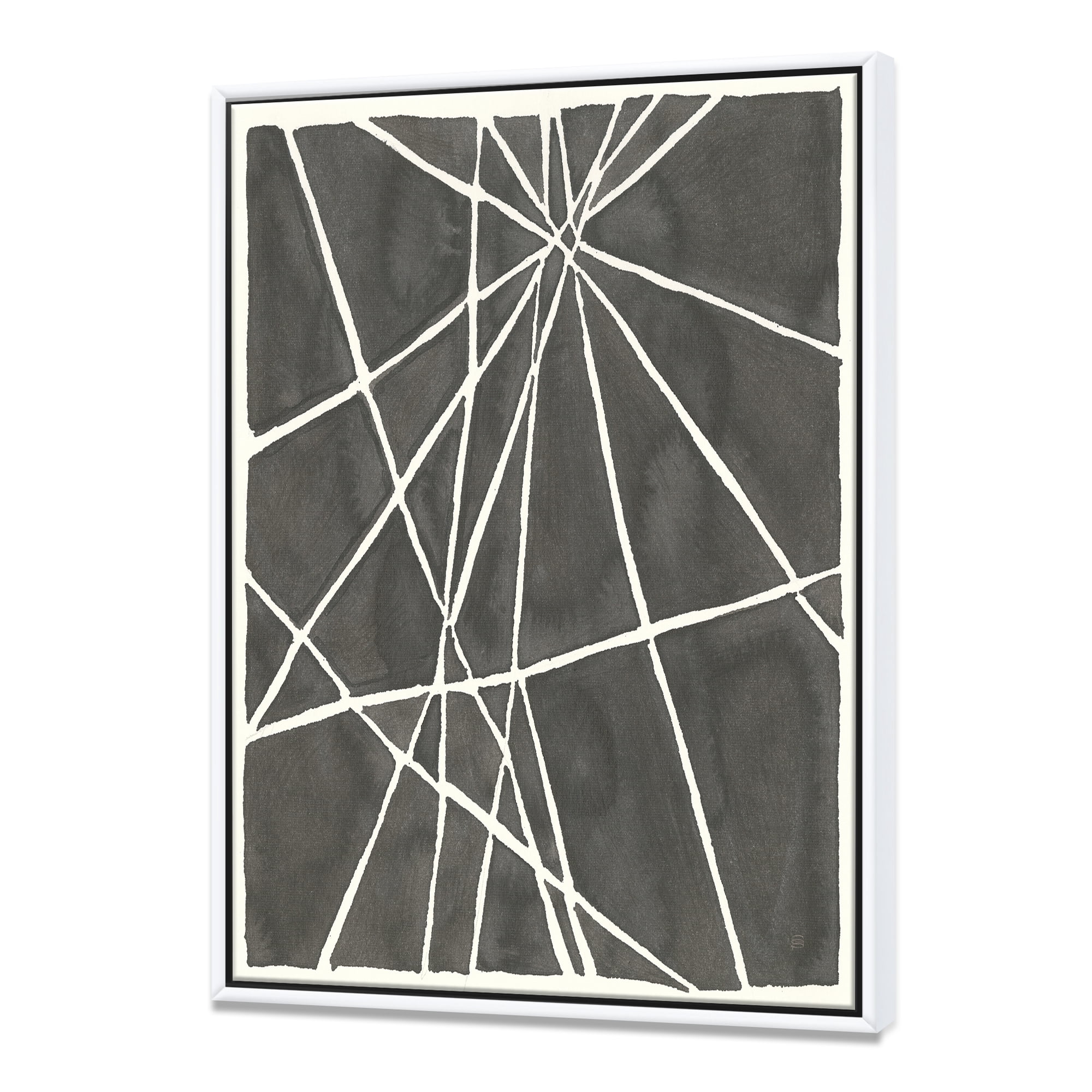 Designart ' Minimalist Graphics II ' Transitional Framed Canvas