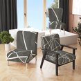 thumbnail image 1 of Designart "Minimalist Graphics II" Upholstered Transitional Accent Chair - Arm Chair, 1 of 5