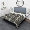 thumbnail image 1 of Designart 'Minimalist Graphics IV' Geometric Duvet Cover Set, 1 of 4