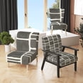 thumbnail image 1 of Designart "Minimalist Graphics IV" Upholstered Transitional Accent Chair - Arm Chair, 1 of 5