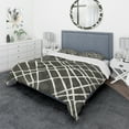 thumbnail image 1 of Designart 'Minimalist Graphics V' Geometric Duvet Cover Set, 1 of 4