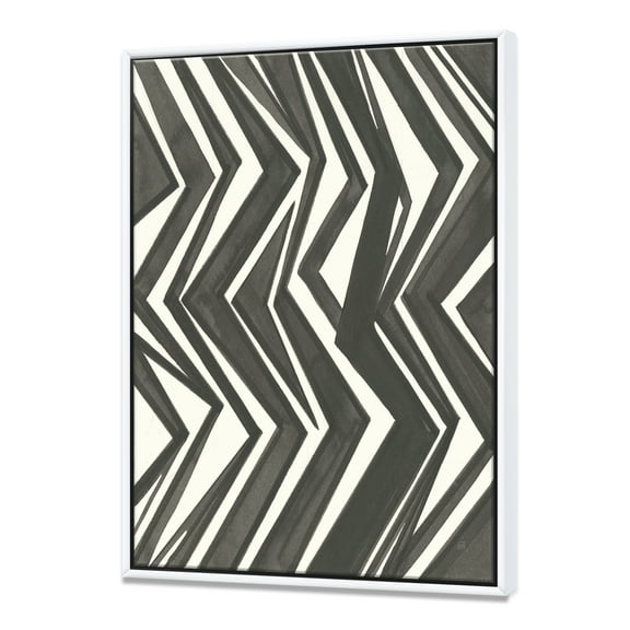 Designart ' Minimalist Graphics VI ' Transitional Framed Canvas