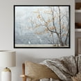thumbnail image 1 of Designart "Minimalist Grey Blossom Tree Essence of Tranquility" Landscapes Framed Wall Art - Modern Farmhouse Grey Tree Cherry Blossom Bedroom Framed Canvas Wall Art, 1 of 6
