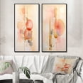 thumbnail image 1 of Designart "Minimalist Harmony in Peach and Yellow VI" Abstract Minimalism Framed Wall Art Set Of 2 - Peach Abstract Gallery Wall Frame Set For Home Decor, 1 of 7