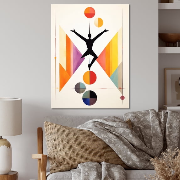 Designart "Minimalist Inner Balance in Yoga I" Yoga Metal Art Print