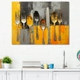 thumbnail image 1 of Designart "Minimalist Kitchen Utensils IV" Utensils Canvas Art Print, 1 of 7