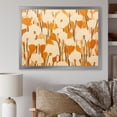 thumbnail image 1 of Designart "Minimalist Marigold Petal Pattern" Floral Framed Wall Art Decor - Traditional Yellow Marigold Entryway Framed Wall Art Print, 1 of 6