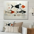 thumbnail image 1 of Designart "Minimalist Marine Fishing" Animals Canvas Art Print, 1 of 5