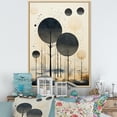 thumbnail image 1 of Designart "Minimalist Oasis Grey and Beige Mid Century" Abstract Collages Floater Framed Wall Decor, 1 of 7