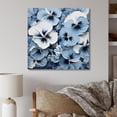thumbnail image 1 of Designart "Minimalist Pansies In The Shadows II" Pansies Wall Decor, 1 of 7