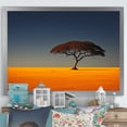 thumbnail image 1 of Designart "Minimalist Photo Of African Landscape" Africa Picture Framed Wall Decor, 1 of 5