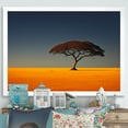 thumbnail image 1 of Designart "Minimalist Photo Of African Landscape" Africa Picture Framed Wall Decor, 1 of 5