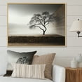 thumbnail image 1 of Designart "Minimalist Photography Of A Serene Tree" Tree Floater Framed Wall Decor, 1 of 5
