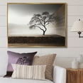 thumbnail image 1 of Designart "Minimalist Photography Of A Serene Tree" Tree Floater Framed Wall Decor, 1 of 5