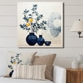 thumbnail image 1 of Designart "Minimalist Pottery Blue and Yellow Mid Century" Abstract Still Lifes Wall Decor, 1 of 5