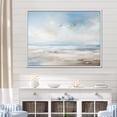 thumbnail image 1 of Designart "Minimalist Scenery Along The Coastal Beach III" Coastal Ocean Floater Framed Wall Decor, 1 of 5